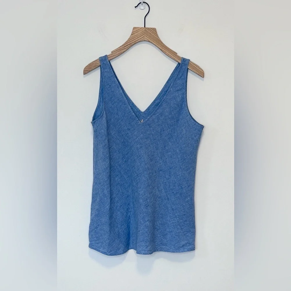 Lilly Pulitzer Florin Sleeveless Linen Tank , sz : medium - Picture 2 of 8